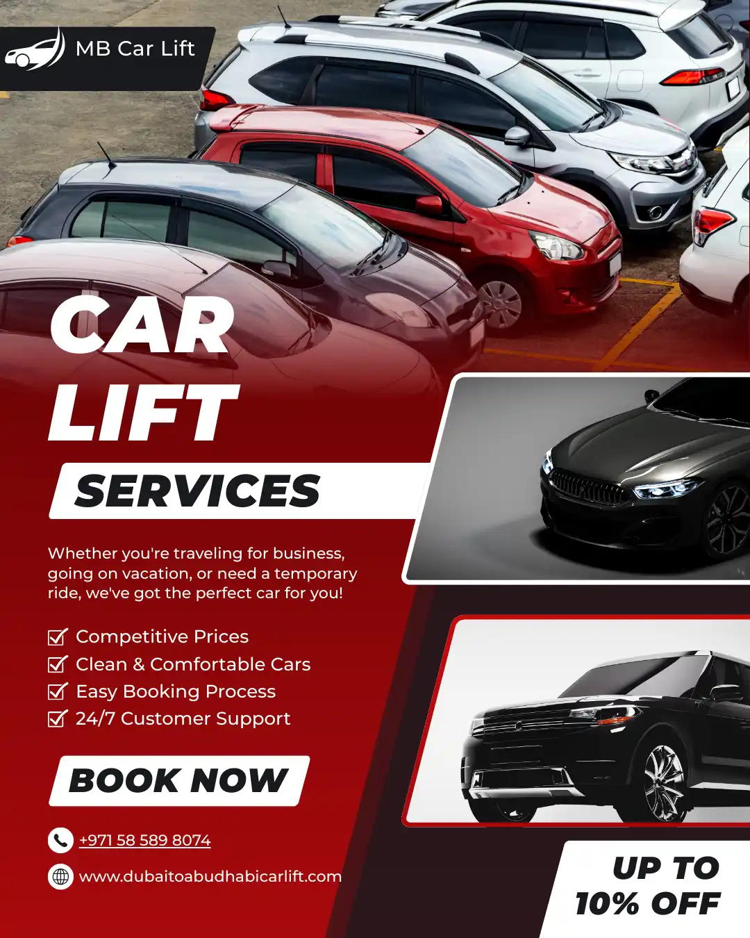 Dubai to abu dhabi car lift booking