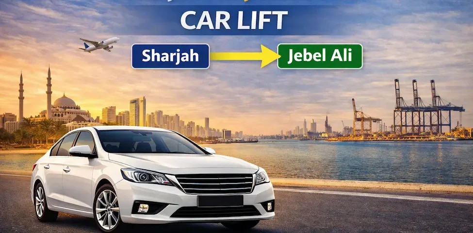 car lfit sharjah to jabel Ali