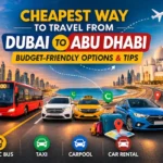Cheapest Way to Travel from Dubai to Abu Dhabi Your Ultimate Budget Guide
